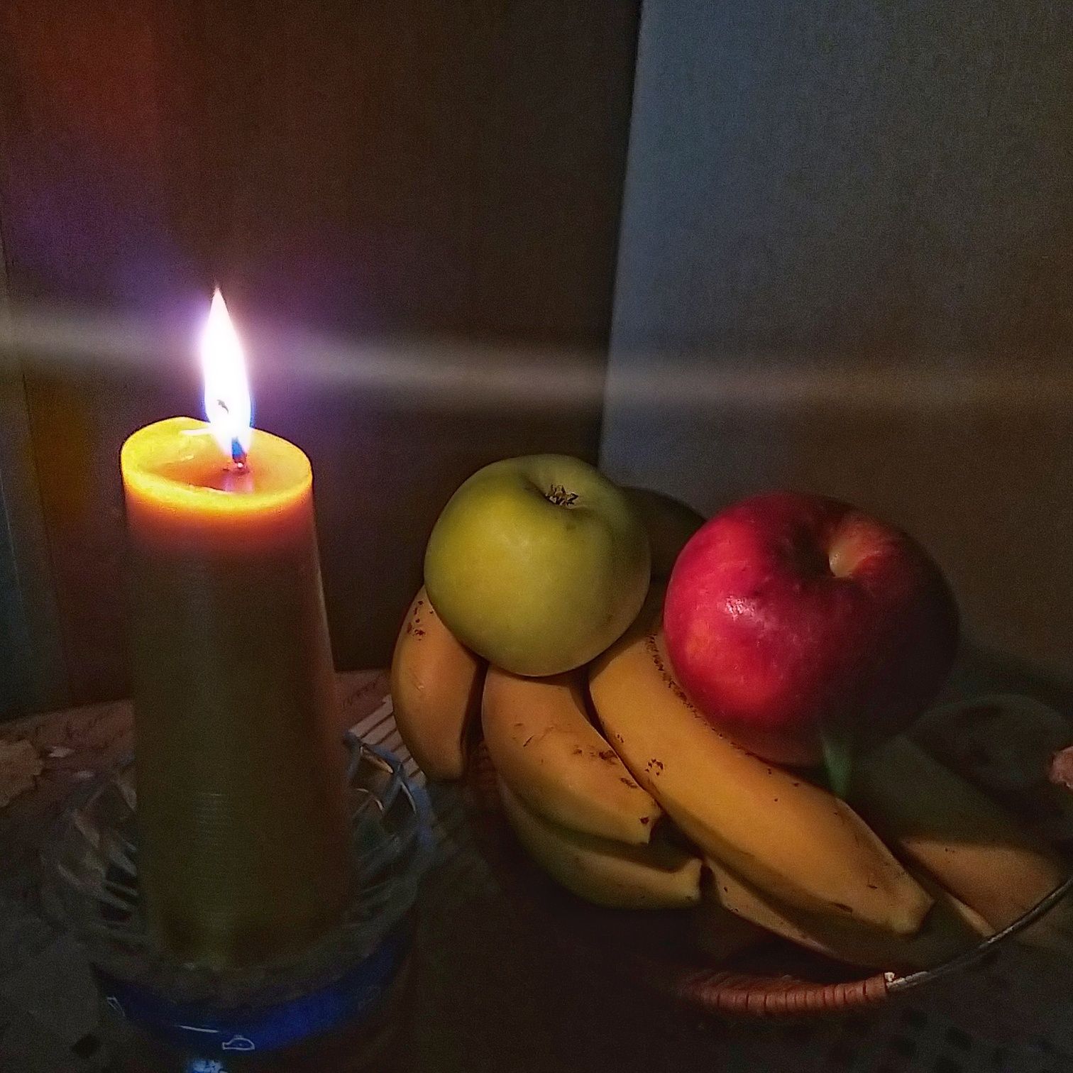Свічки з натурального воску набір 3 штук (свеча из воска, восковая)