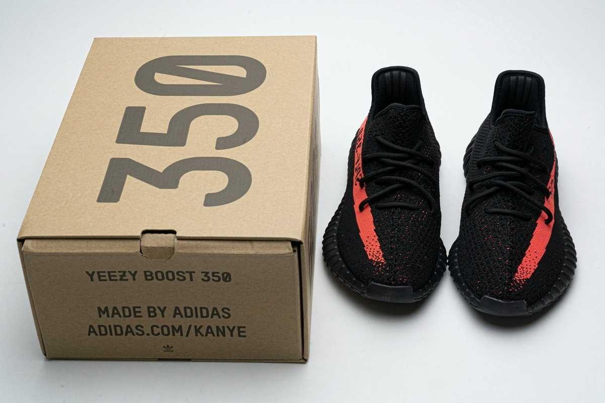 Adidas_Yeezy_Boost_350_V2_Core_Black_Red_Real_Boost SIZE37-46