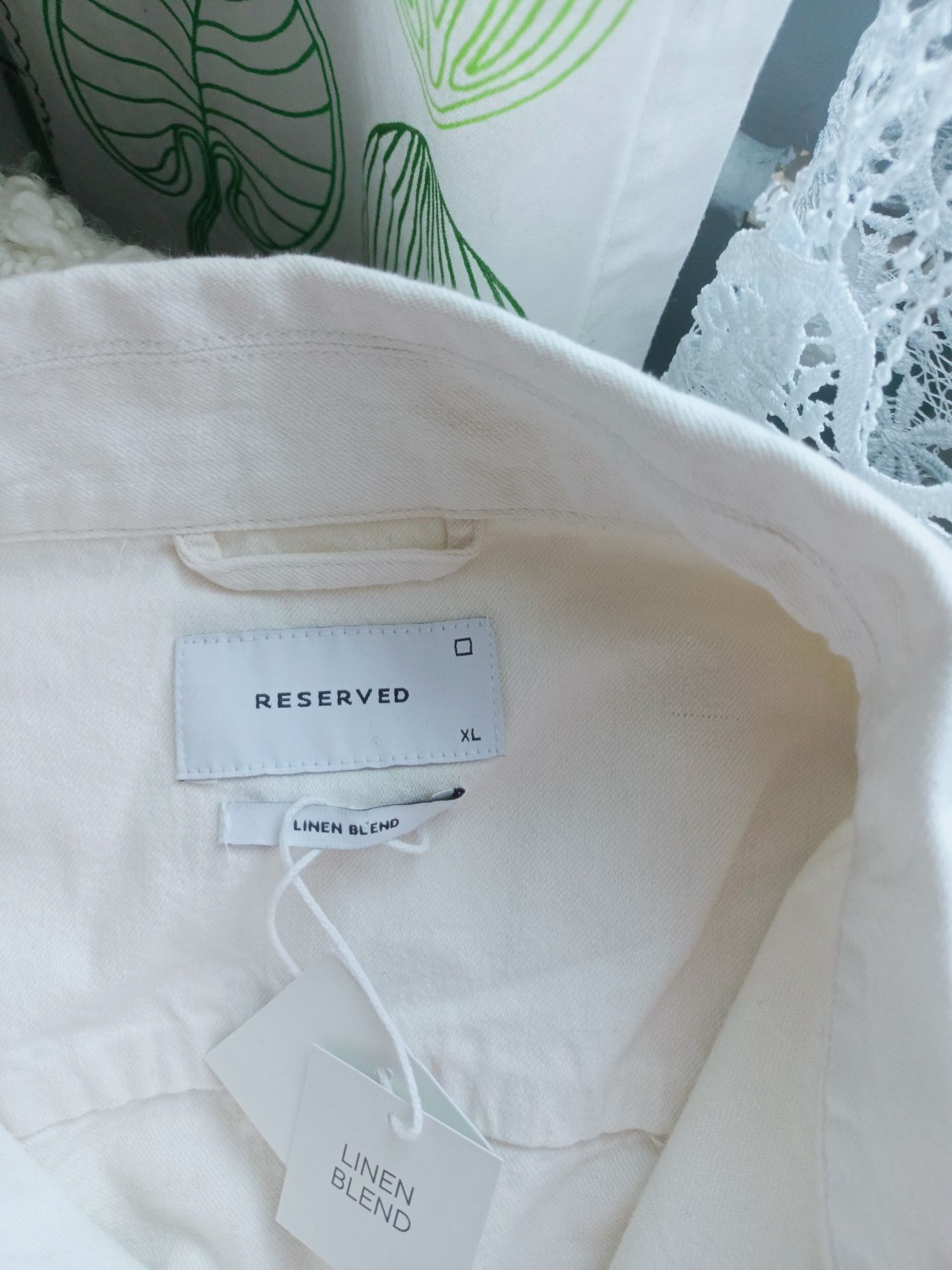 Bluza marynarka męska nowa z metką bawełna i len roz XL Reserved