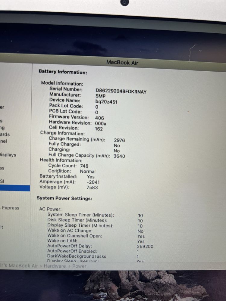 Laptop Apple MacBook Air 13 cali Mid 2012