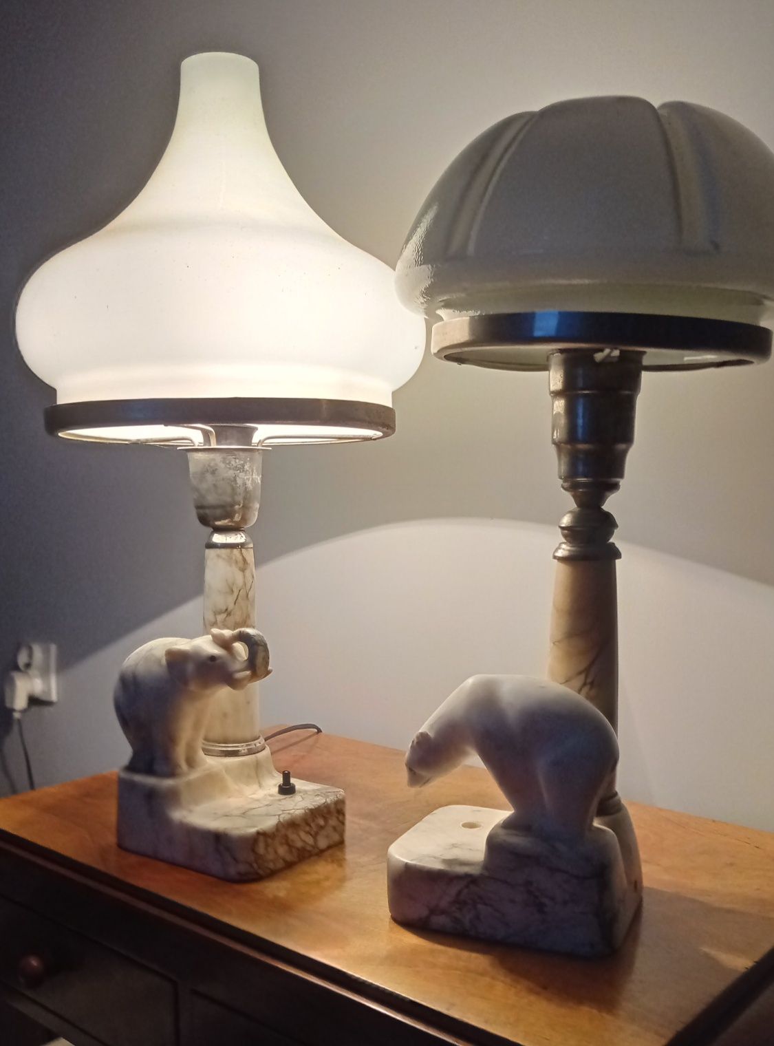 Lampy gabinetowe marmur