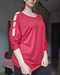 Bluzka ¾ czerwona xl
