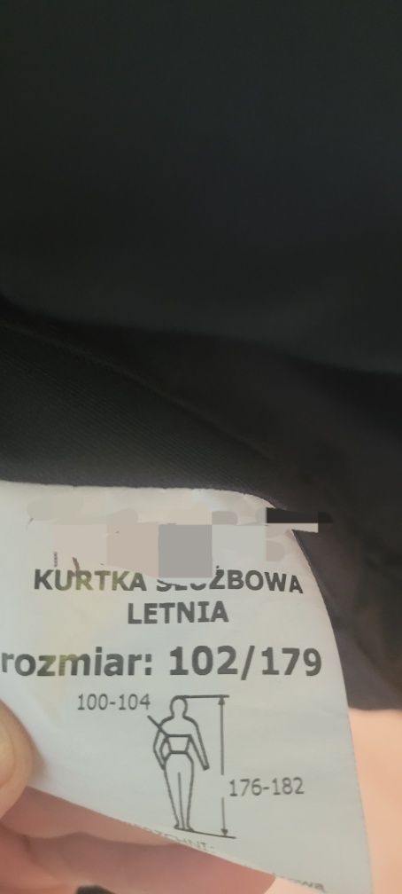 Kurtka służbowa letnia  r. 102/179 Policja