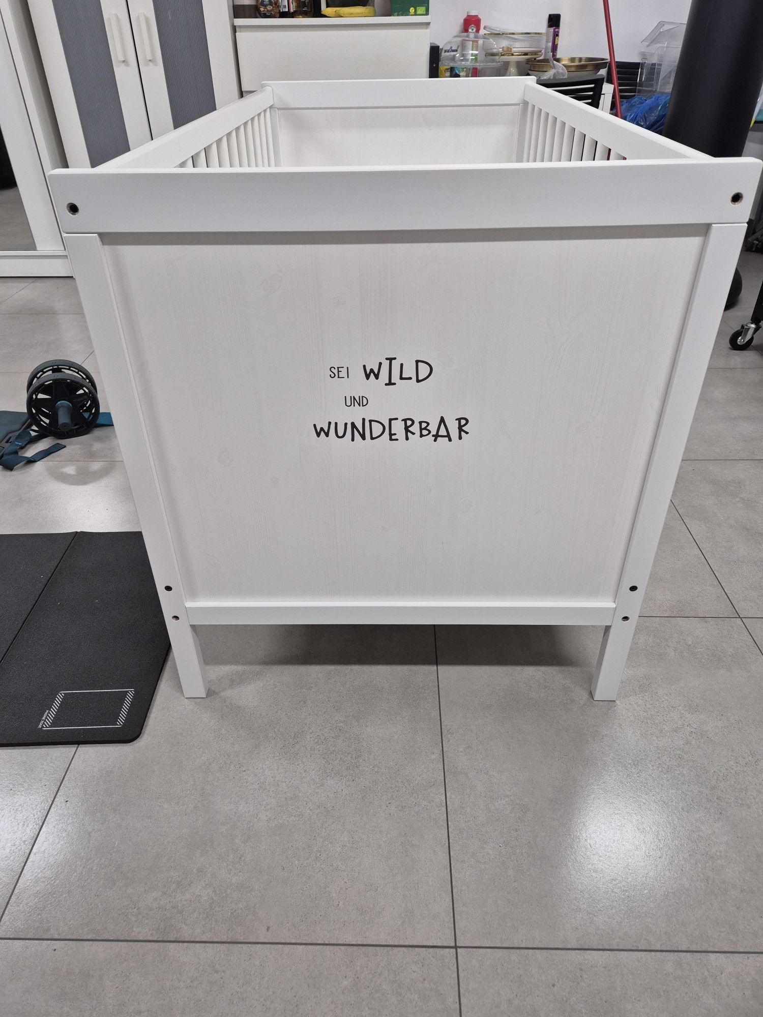 Łóżeczko Dziecięce IKEA SUNDVIK + Materac i Prześcieradło