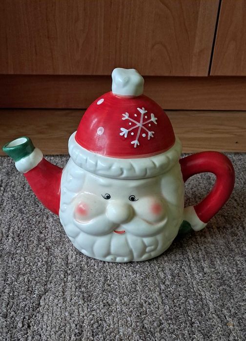 Imbryk Dzbanek Ceramiczny do kawy herbaty Święty Mikołaj