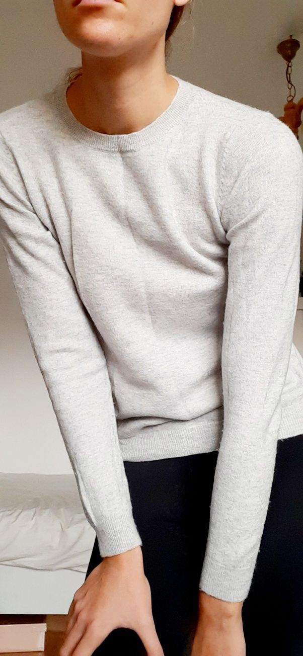 100% kaszmir sweter szary kaszmirowy cashmere S Concept