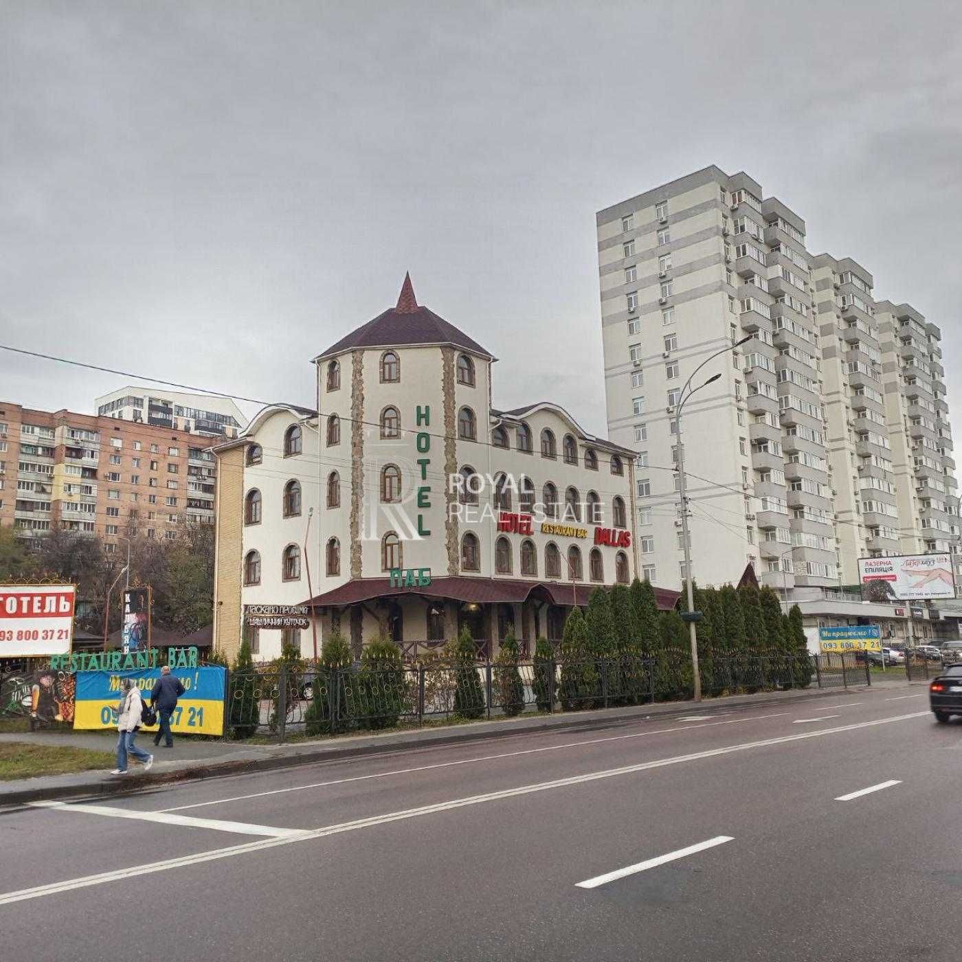 Оренда готельно-ресторанного комплексу Вишгород центр фасад