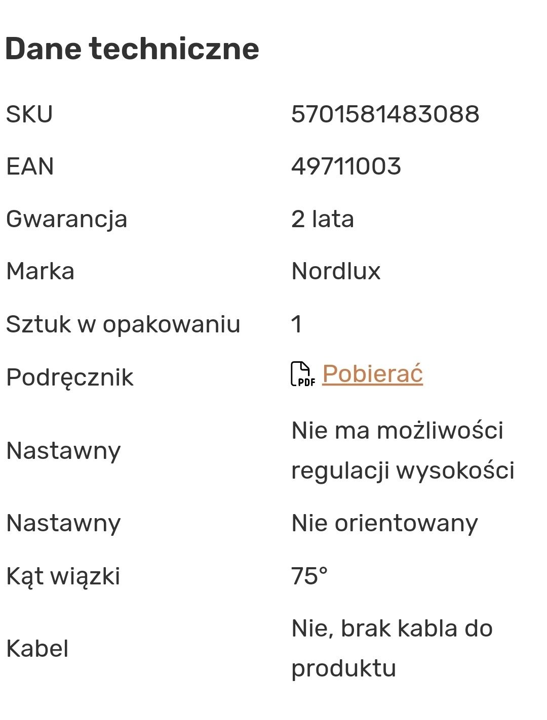 Kinkiet zewnetrzny i wewnątrzny Canto Kubi 2 Nordlux