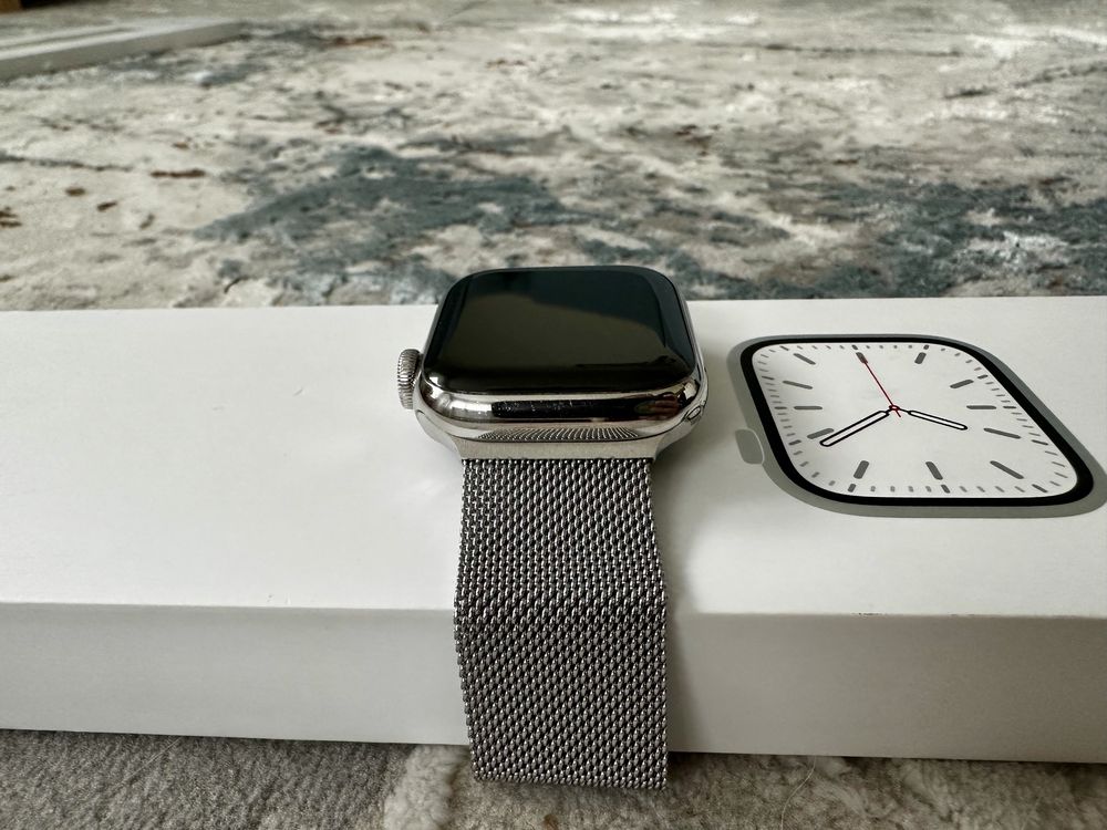Apple Watch 7 Stainless steel! 41 mm! Piękny!