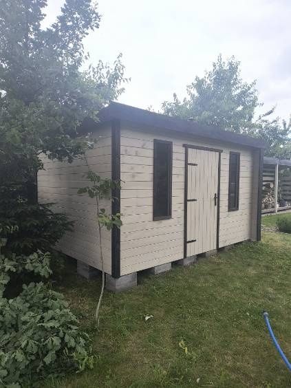 Nowoczesny domek ogrodowy narzdziowy 4x3;Szperek