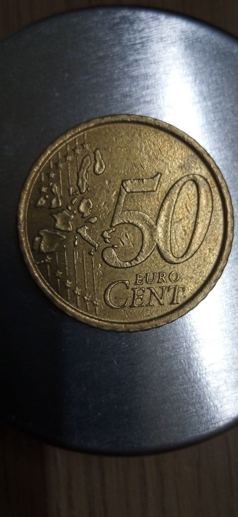 50 евроцентов Италия 2002 год