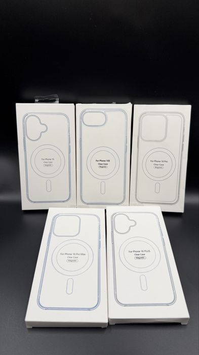 Silikonowe Przezroczyste Etui z magnesami od iphone’a 16 do 16 Pro Max