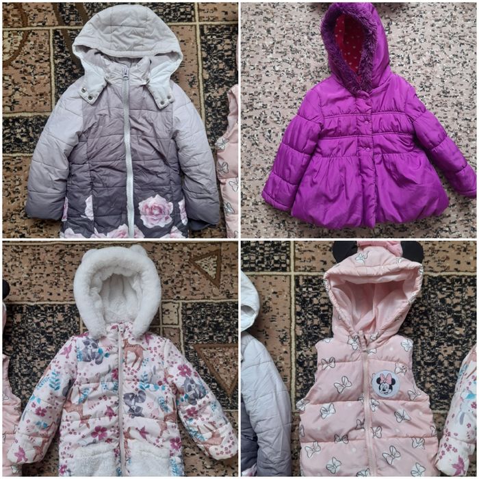 3Куртки+жилетка  для дівчинки одним лотом