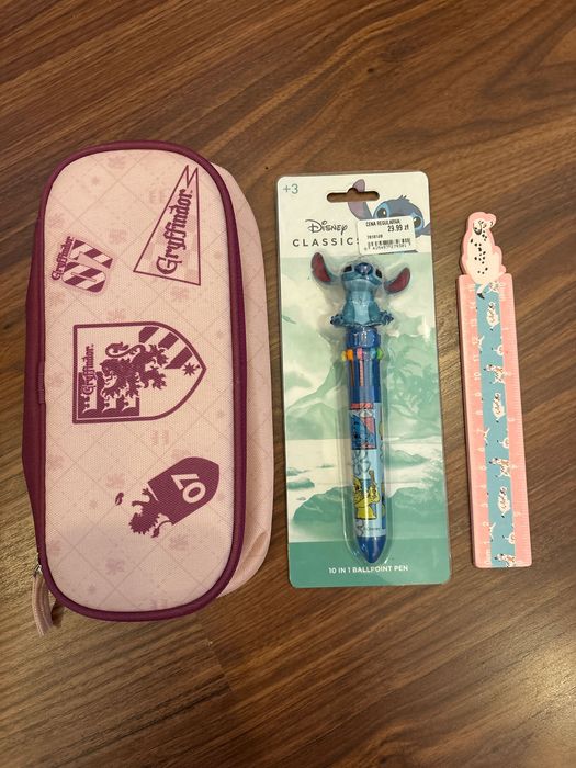 Zestaw piórnik Harry Potter i linijka+ długopis GRATIS!!!