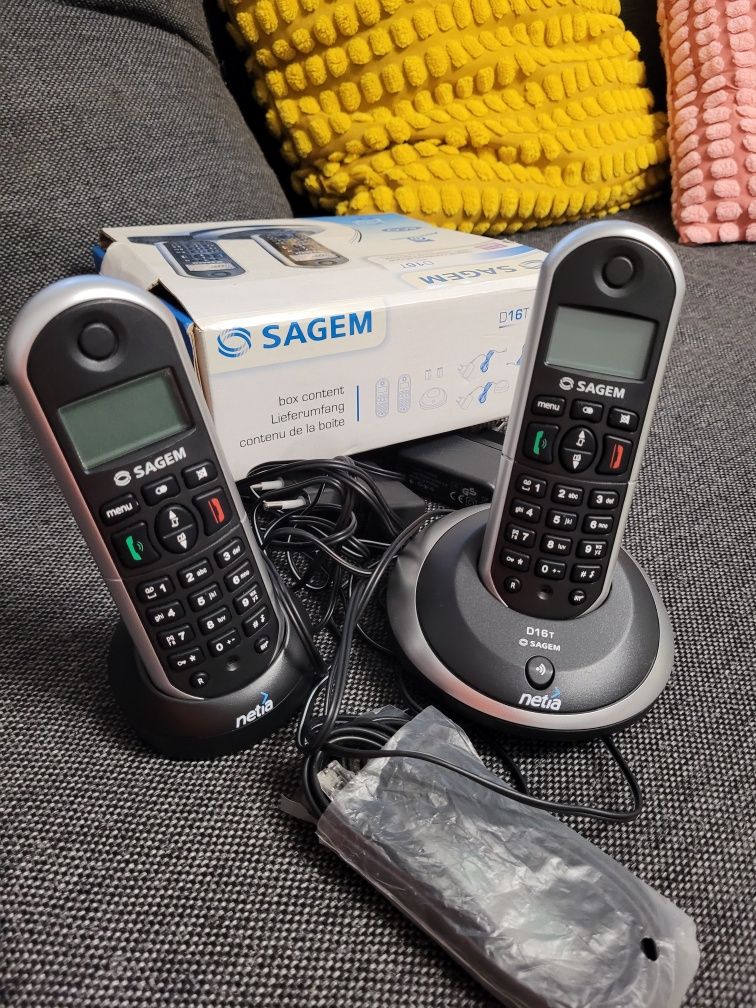 TANIO!! Nowy zestaw Sagem D16T Duo Pack
