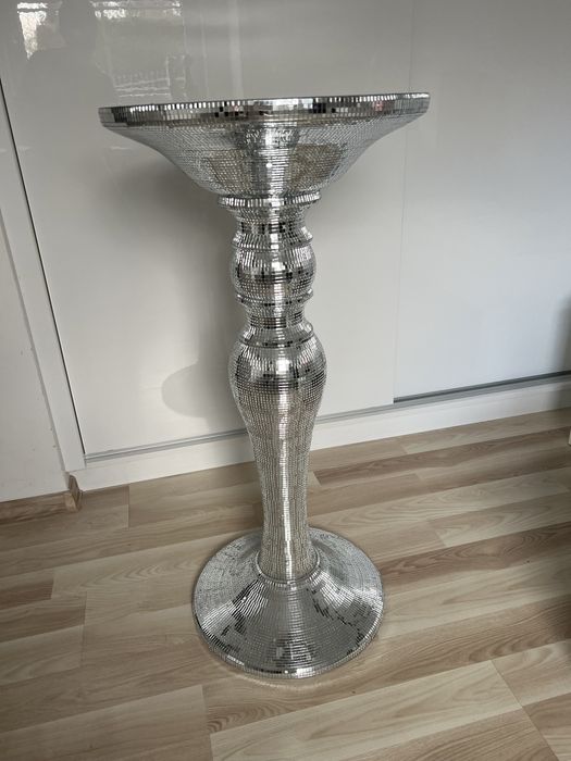 Stolik szklany kolumna Glamour