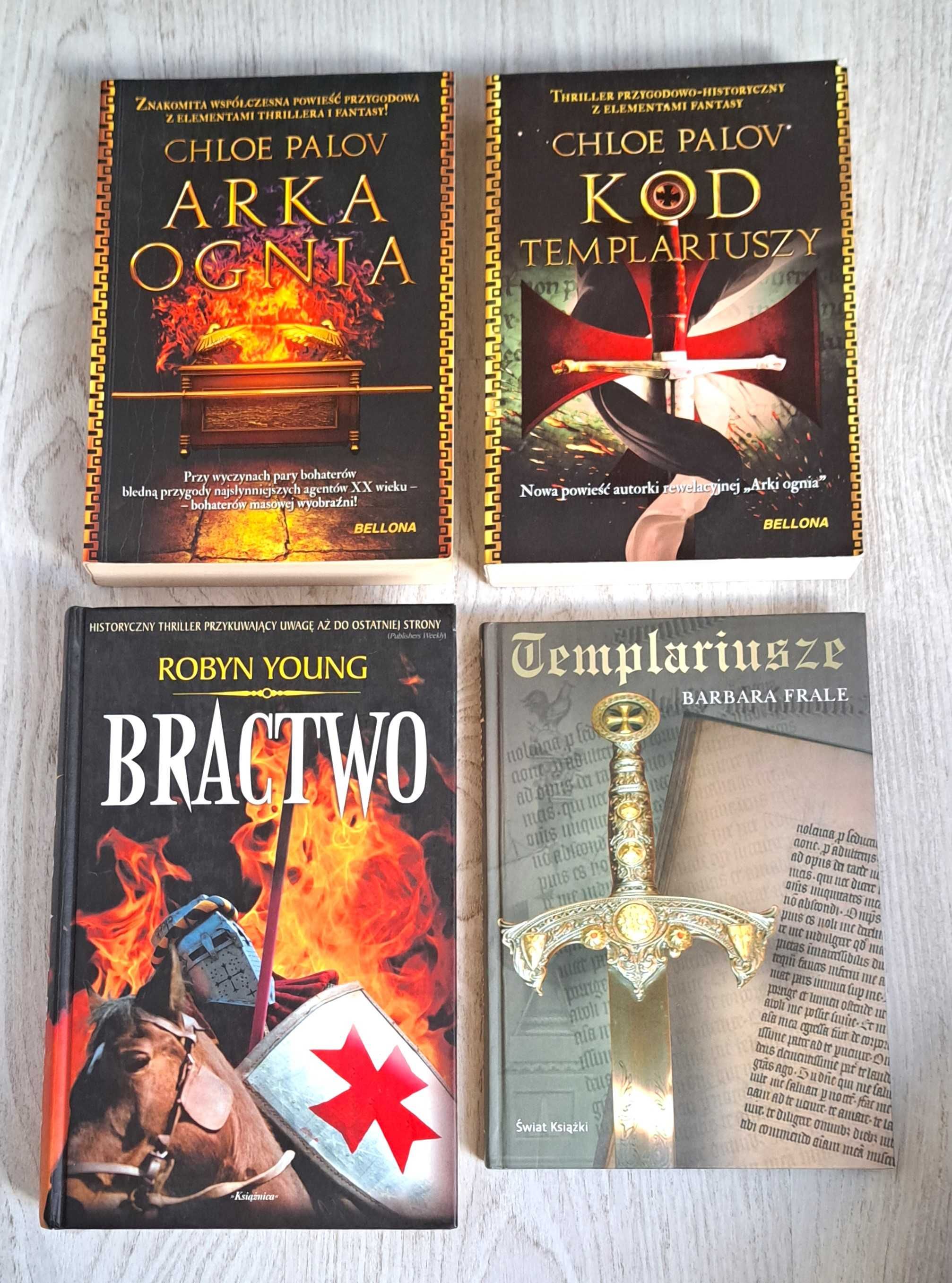 4x Frale Templariusze  Robyn Young Bractwo Palov Kod templariuszy Arka