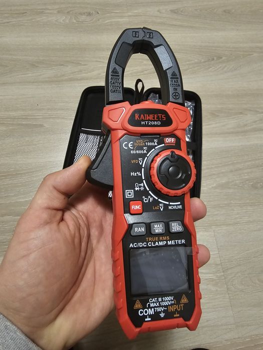 Токовые клещи KAIWEETS HT208D