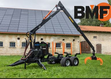 Przyczepa Zrywkowa Leśna BMF 12T2 PRO 750HP 7.5m | Półelektryk 500x17