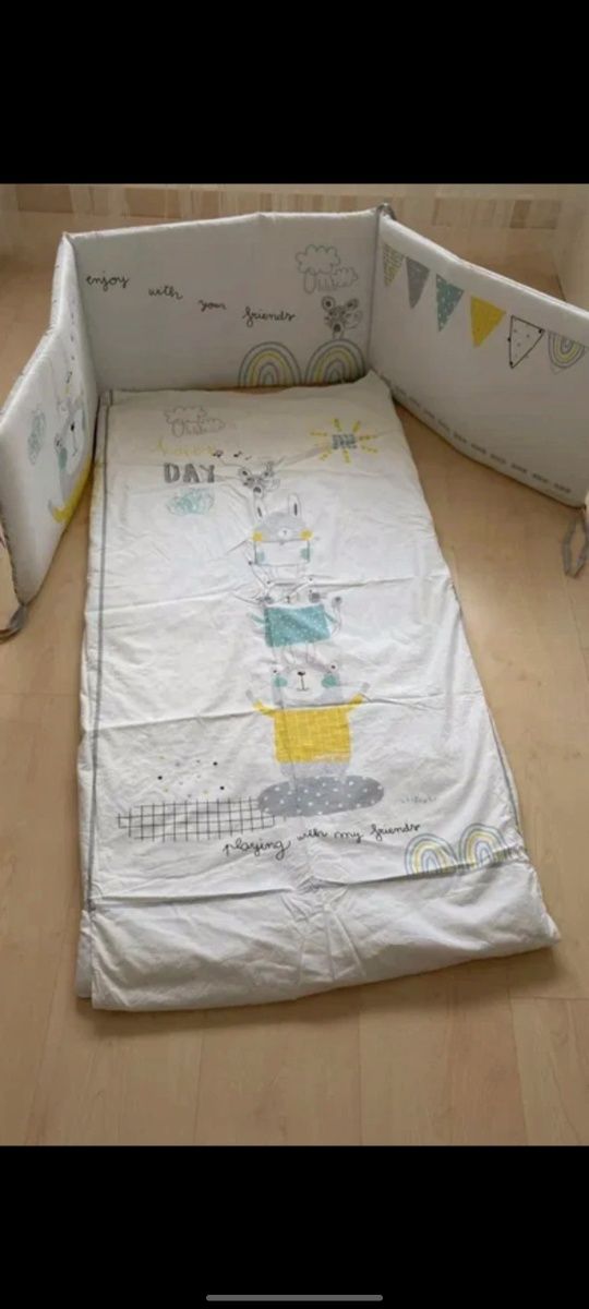 Capa de edredon para cama de grades