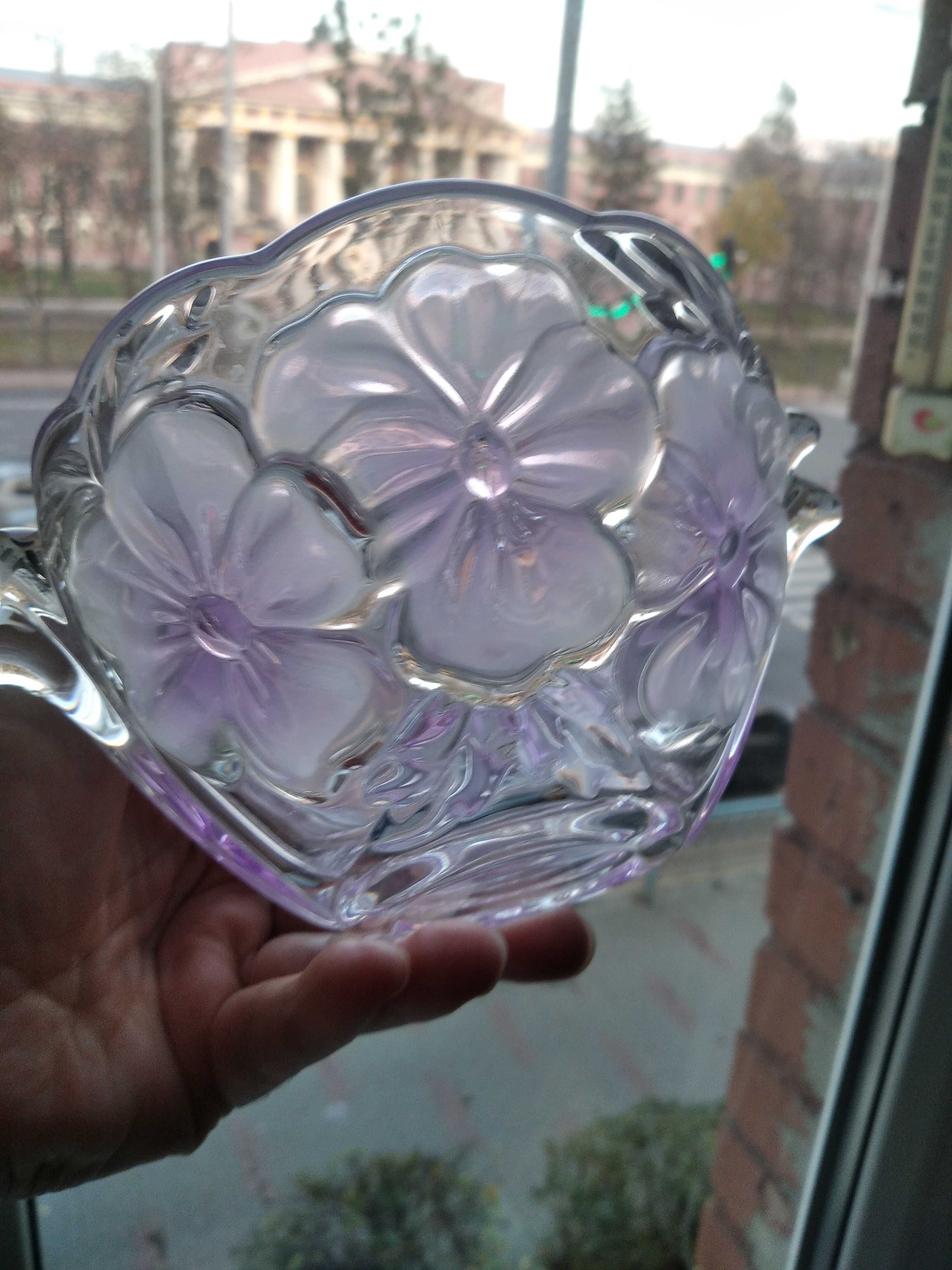 Конфетница Walther Glas, серия "Flower Fancies rose", Германия