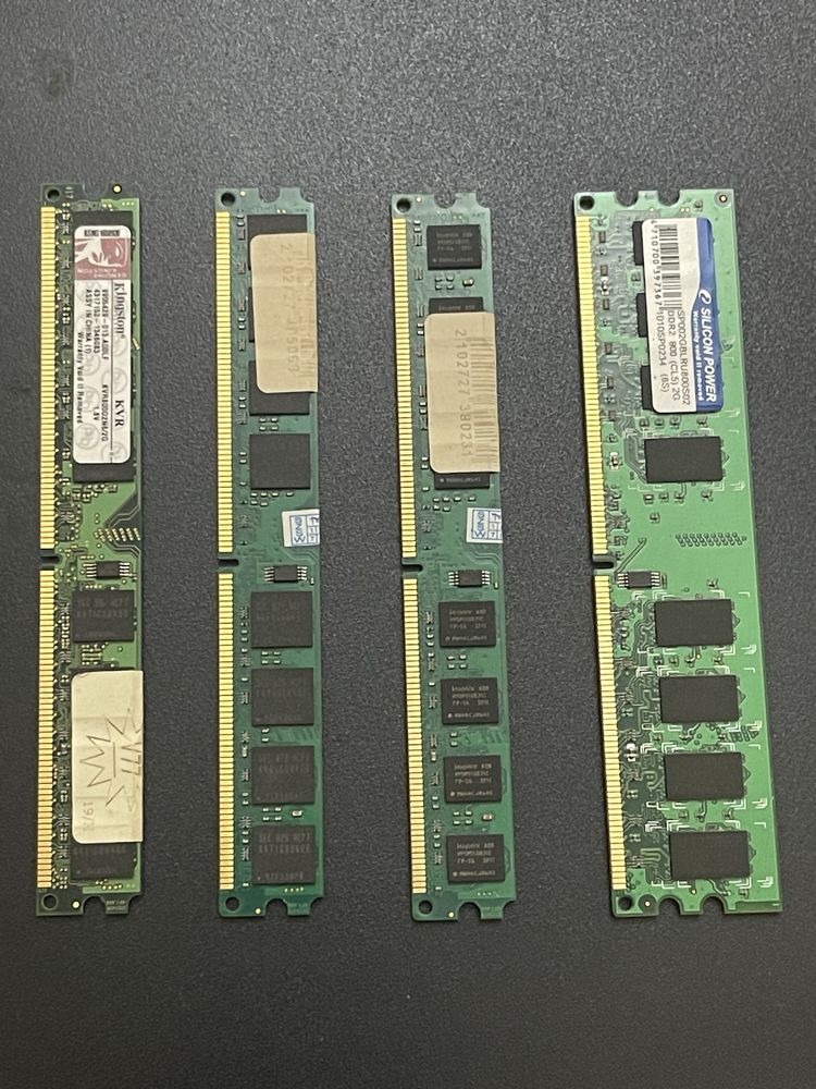 Оперативная память для пк 2 гб, ddr2, 4 планки