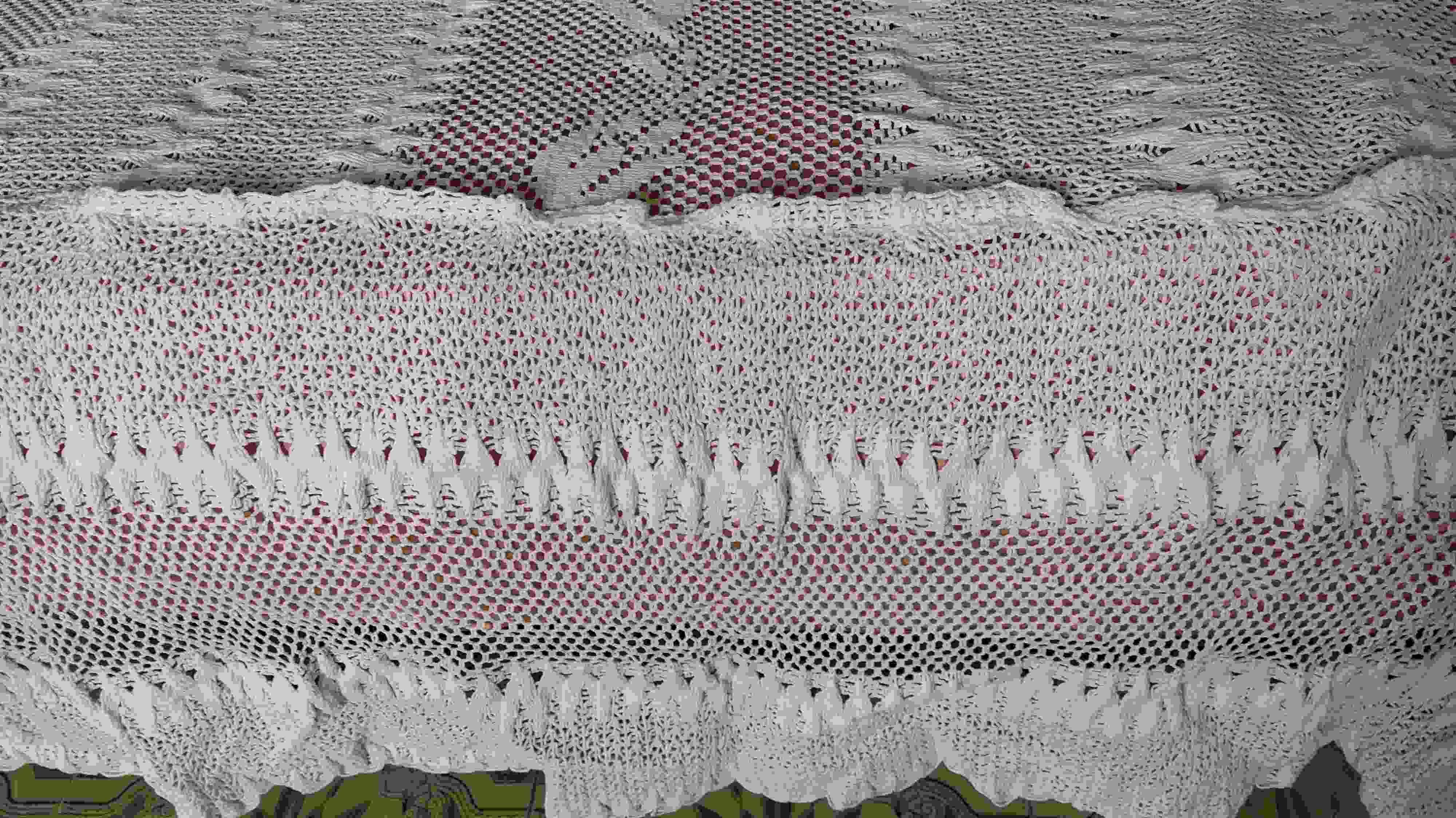 Vintage crochet bedspread double (Colcha crochê/renda, cama casal) €25