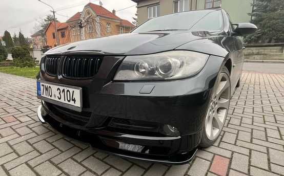 Dokładka zderzaka przedni SPLITTER BMW E90 E91 2005/2008 CZARNY POŁYSK