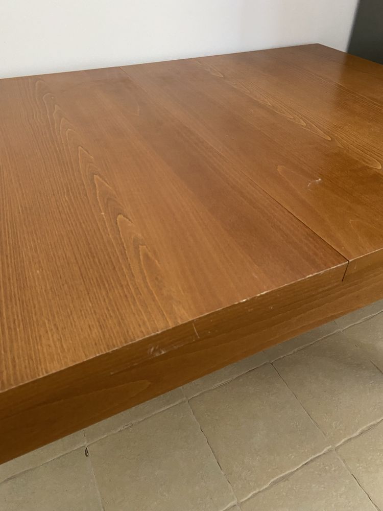 Drewniany rozkladany stol 90x120