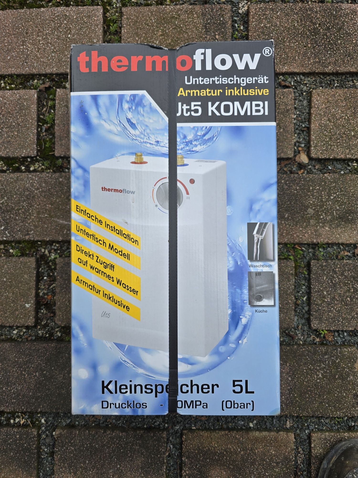 Podgrzewacz wody THERMOFLOW UT5 COMBI 5l 2kW 2000W z baterią NOWY