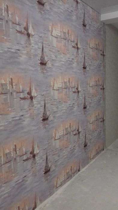 Поклейка обоев -всех видов .Пос котовского ,Фонтанка,Большой опыт