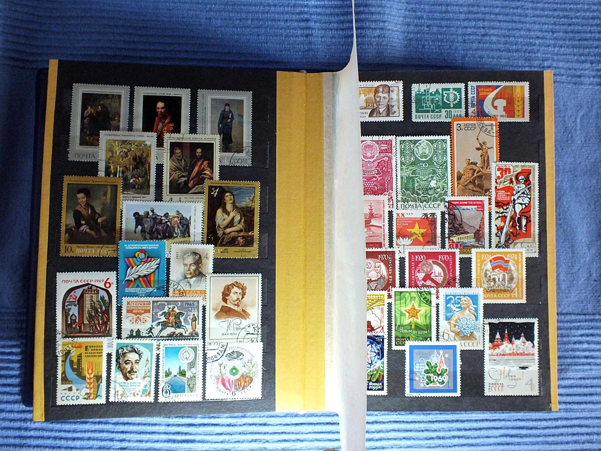znaczki pocztowe - dwa klasery, 410 znaczków