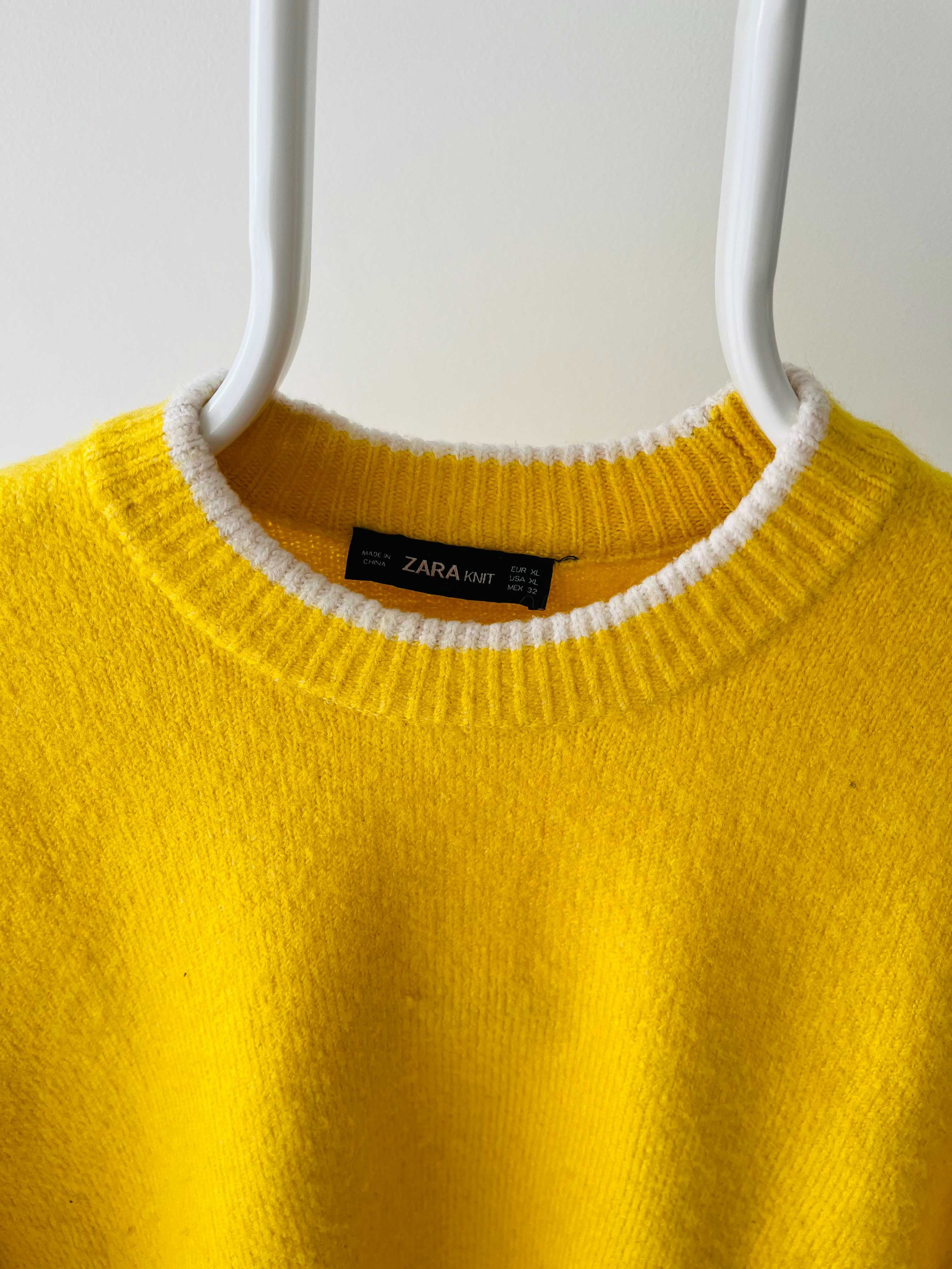 Camisola amarela tipo lã  Zara  ( Bom Estado )