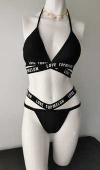 Bikinis Love Topmelon czarny kobieta kostium kąpielowy