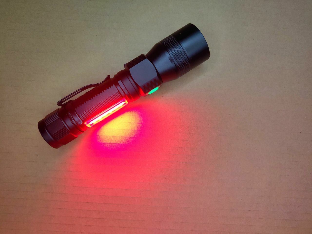 Ліхтарик багатофункціональний, T6 COB UV 365 nm, з павербанком фонарь