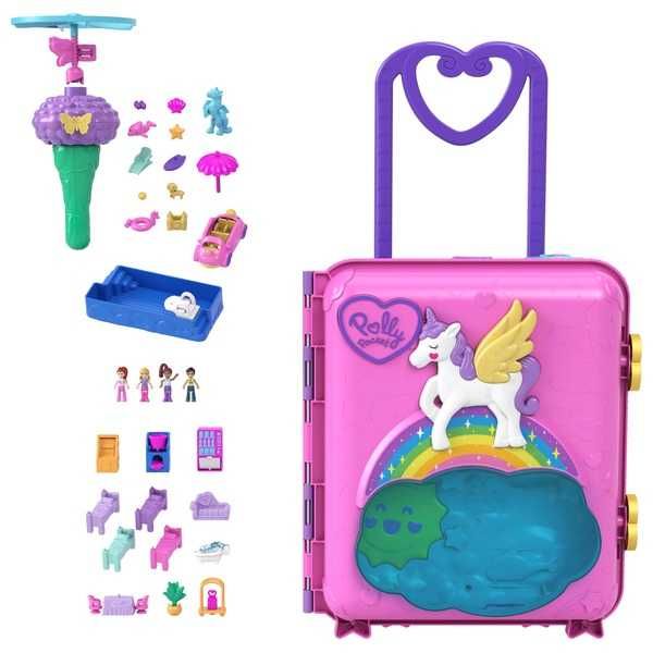 Великий набір валіза Polly Pocket Pollyville Resort Rollaway Suitcase