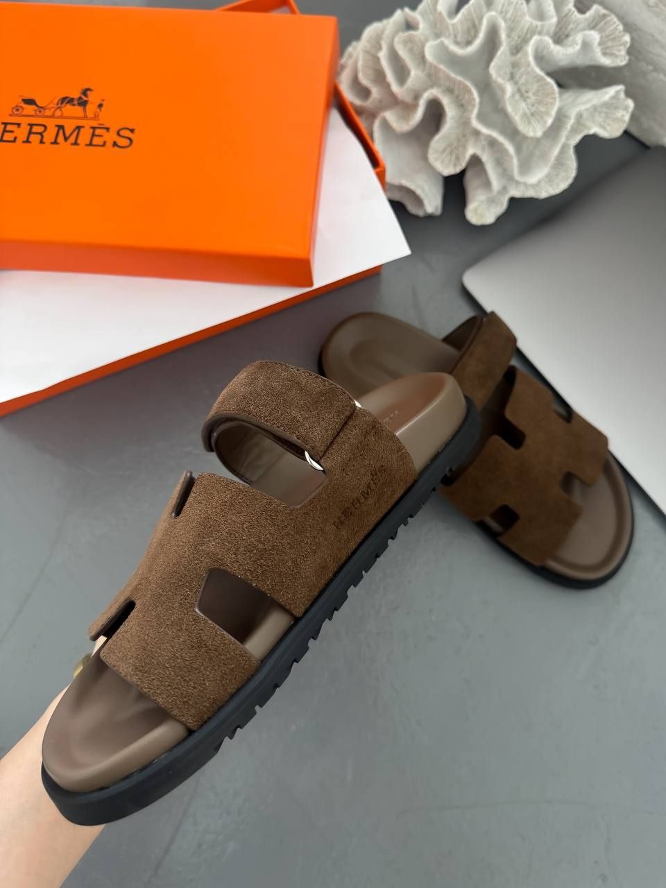 Босоніжки Hermes Sandals Brown