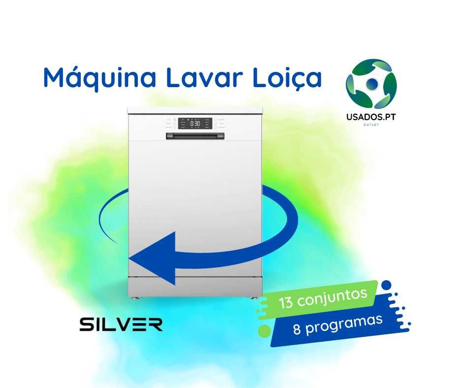 Máquina de Lavar Loiça 13 conjuntos Branca Silver