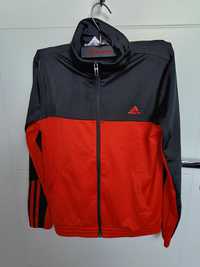 Bluza adidas 11-12 lat 152 czarna pomarańczowa