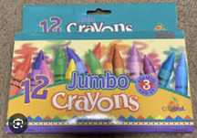12 шт. Jumbo Wax Crayons. Non Toxic нові крайоли
