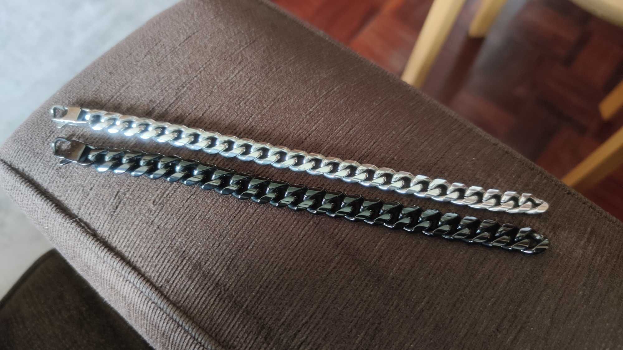 Pulseira Trendhim corrente aço inox prateado