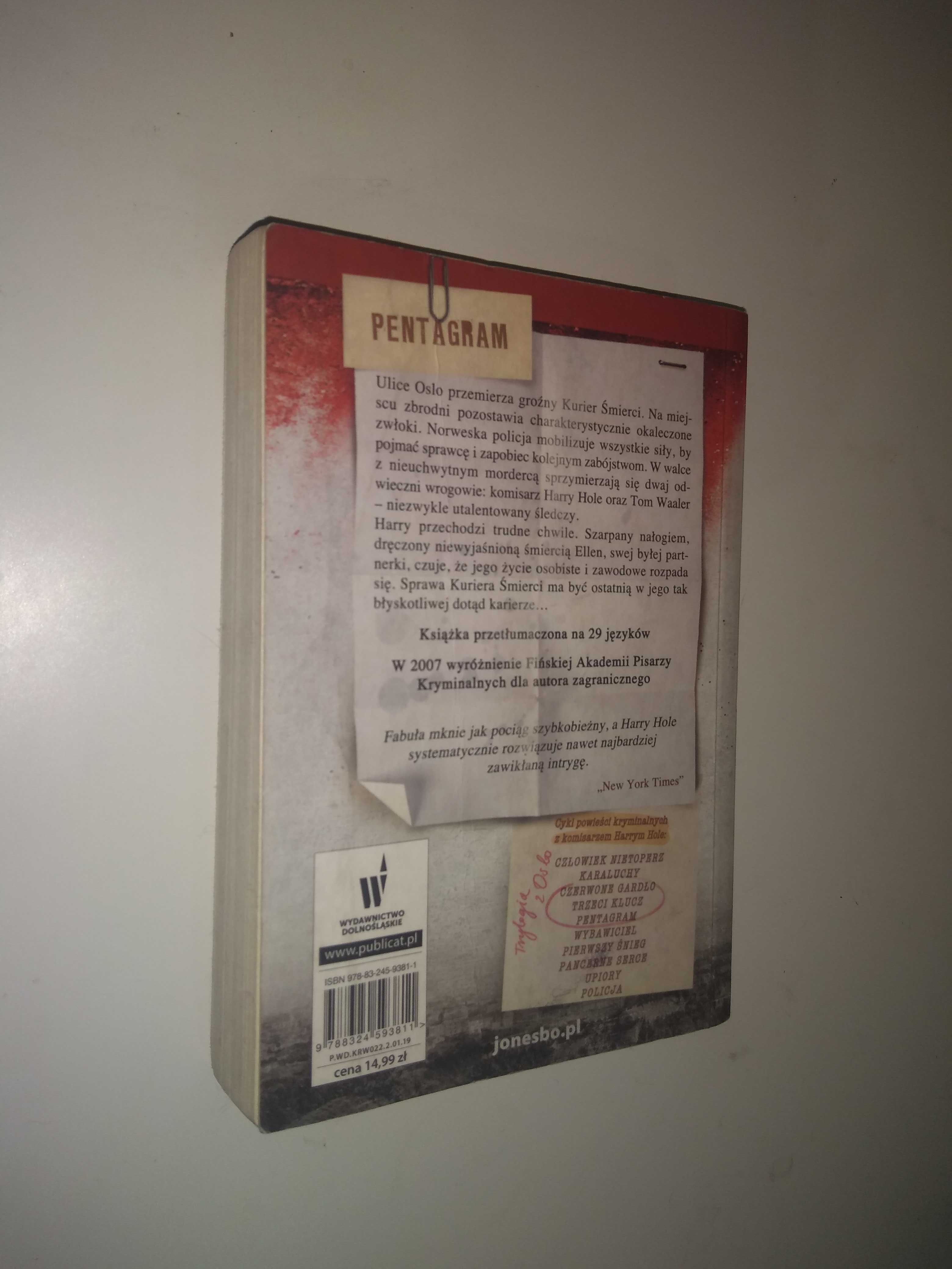 Dobra książka - Pentagram Jo Nesbo (PR) wersja kieszonkowa