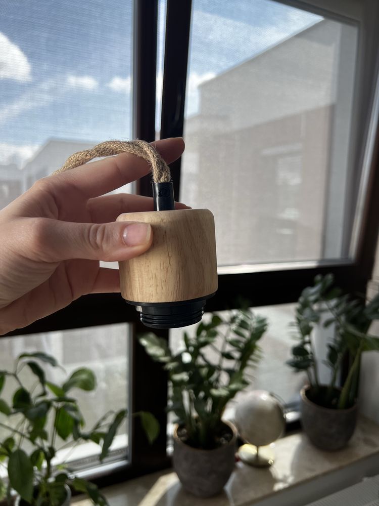 Oprawa / kabel do lampy wiszacej rattanowy naturalne drewno