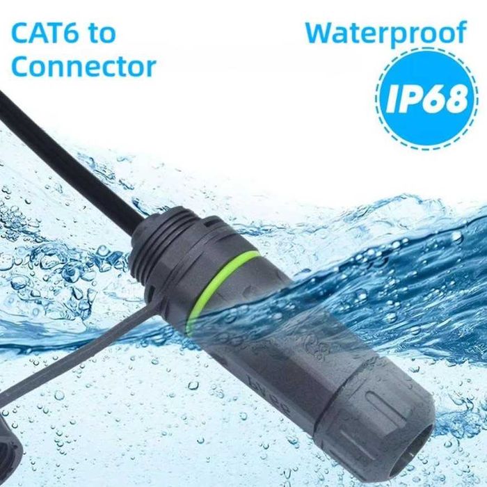 Комплект перехідників IP68 Starlink GEN3 V3 до LAN-кабелю RJ45 Gigabit