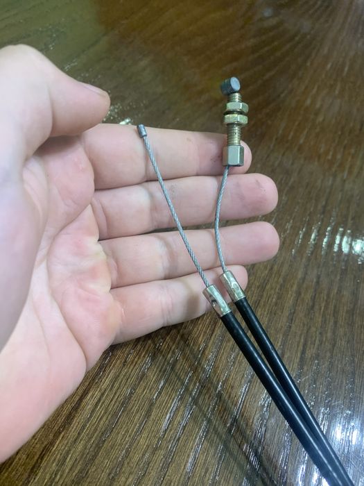 Трос газу подвійний , під карбюратор з турбо прискорювальним насосом