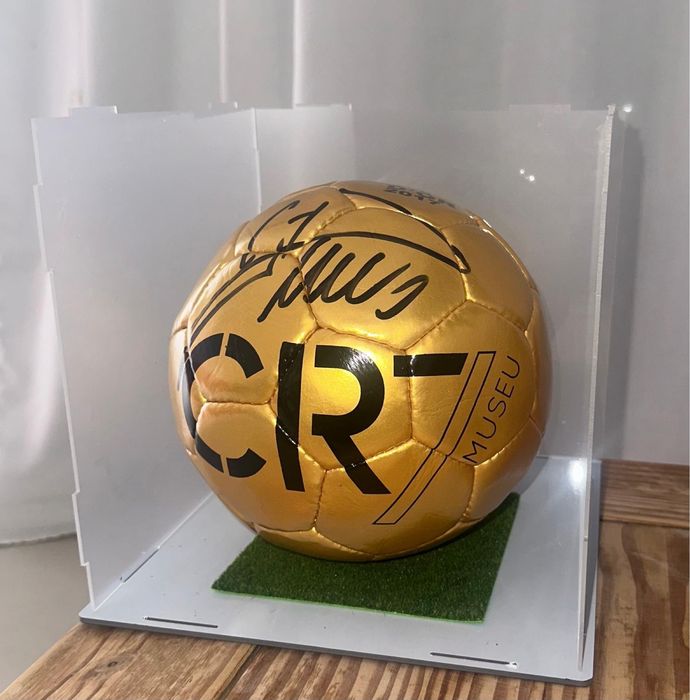 Bola autografada a mão CR7+foto+certificado COA plastificado