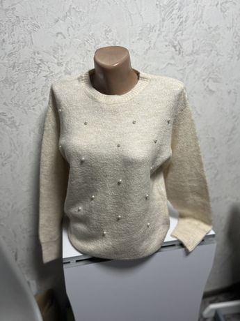 светер з перлинами reserved свитер с жемчужинами