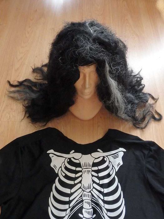 Duży Kostium Kościotrup + Peruka. Made in USA.