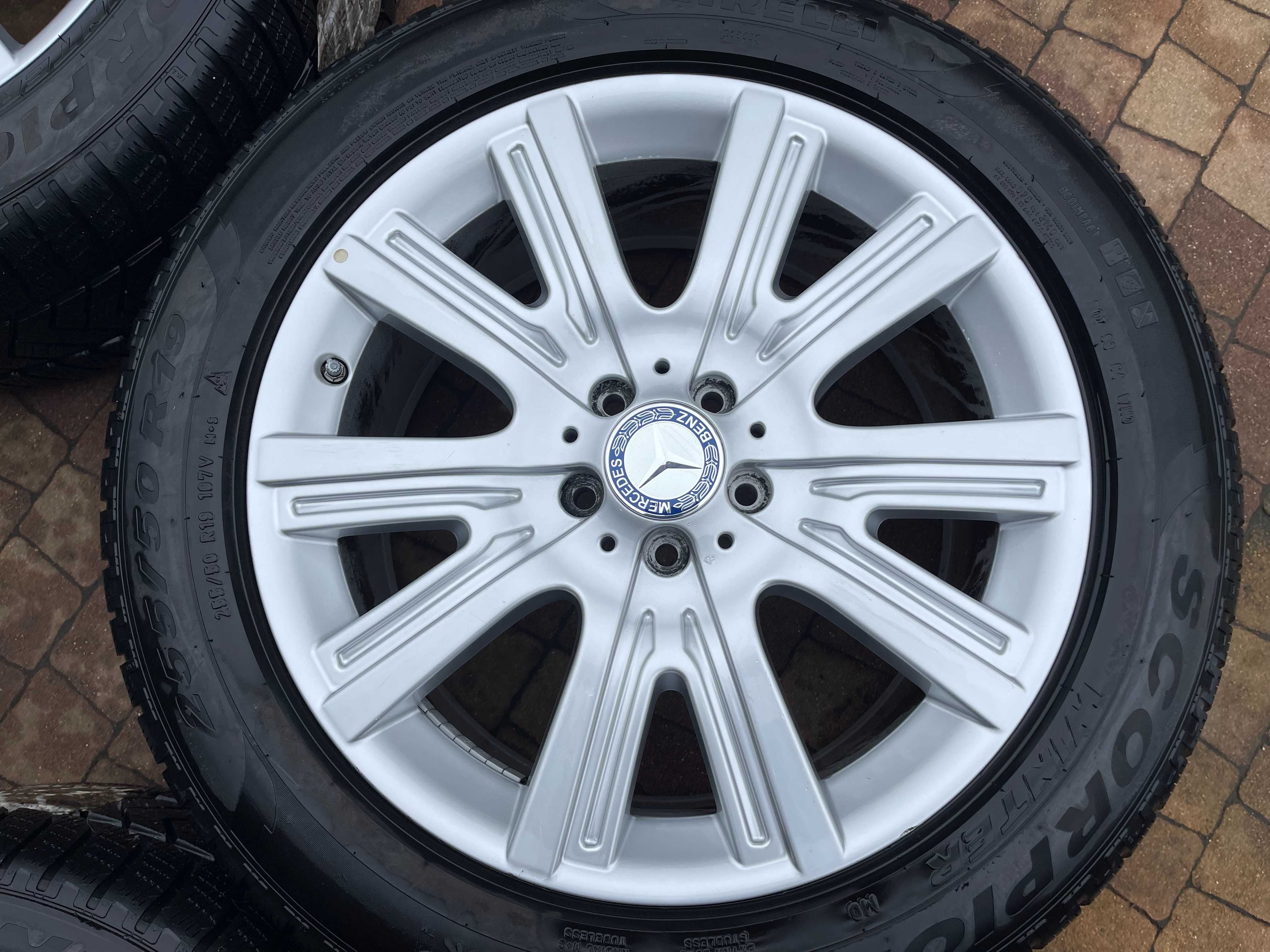 3719. Koła zimowe Mercedes ML GLE oryginalne W166 255/50/19 5x112 ET62