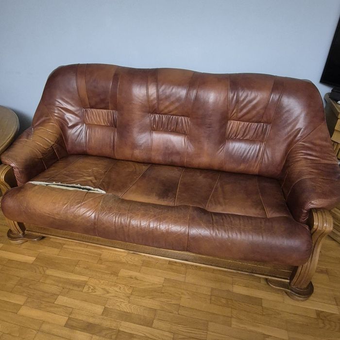 Wypoczynek skórzany 3+2+1